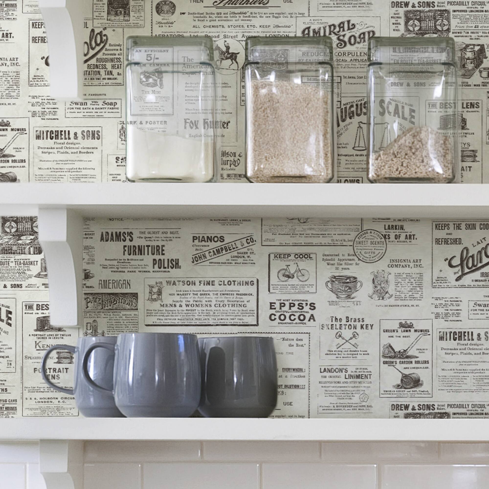 Wallpops Charcoal Published Peel & Stick Wallpaper